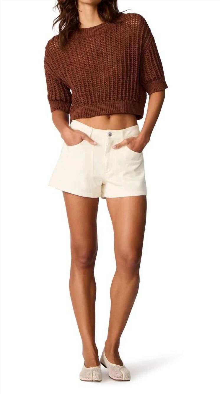 NEW STEVE MADDEN greata sweater in sorrel horse